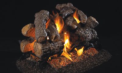 RH Peterson: Charred Royal English Oak See-Thru Logs - 42" - primary view