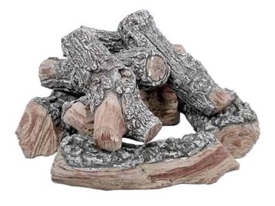 Rasmussen: Fire Pit Log Sets FP - Bark Split Logs 12in - primary view