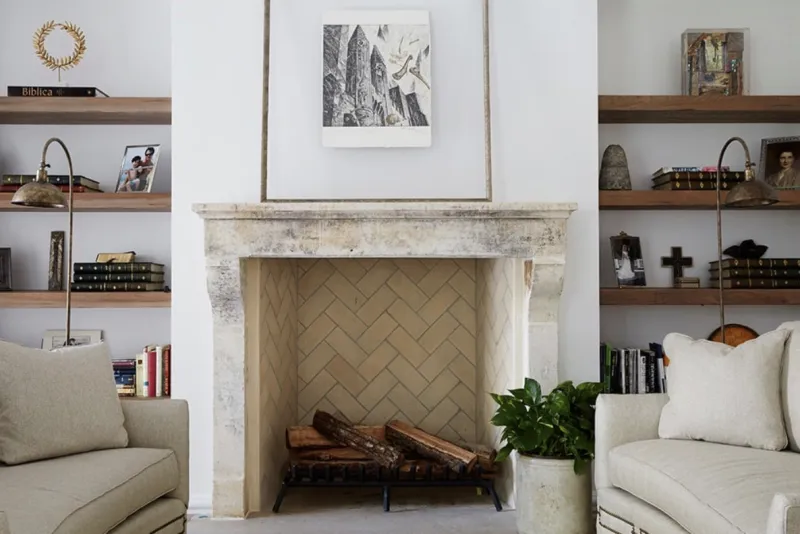 FireRock Rumford Fireplace with tall traditional opening