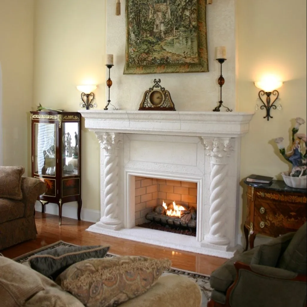 Isokern Vent-Free fireplace installation detail